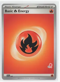 Pokemon Fire Energy SVE 002 Armarouge Stamp #3 - Image 1