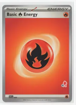 Pokemon Fire Energy SVE 002 Armarouge Stamp #10 - Image 1