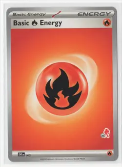 Pokemon Fire Energy SVE 002 Armarouge Stamp #32 - Image 1