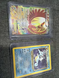 Pokemon TCG card lot of 2 cards Ho Oh Kingdra - Image 1