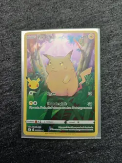 Pokemon TCG Pikachu 005/025 Celebrations 25th Anniversary Full Art Holo NM - Image 4