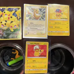 Pokemon Pikachu Card Set Of Four - Image 1