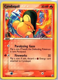 Pokemon TCG Cyndaquil 54/115 Unseen Forces LP - Image 1