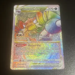 Pokemon TCG Drapion VSTAR Rainbow Holo Card 200/196 Lost Origin Secret Rare - Image 1