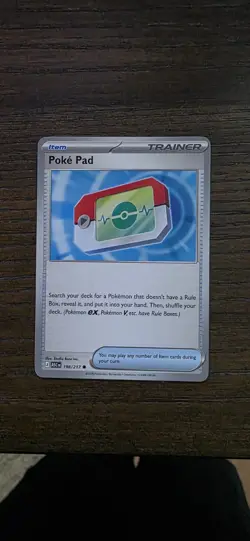 Pokemon TCG Poke Pad 198/217 Trainer Item Card Nintendo English 2024 - Image 1