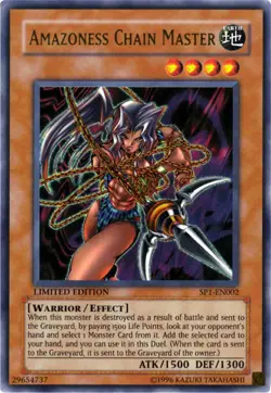 Amazoness Chain Master SP1-EN002 - Ultra Rare - Moderately Played Limited YuGiOh - Image 1