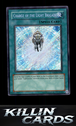 Charge of the Light Brigade TDGS-EN089 Secret Rare The Duelist Genesis YuGiOh Ca - Image 1