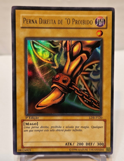 Right Leg of the Forbidden One LDP-P120 PORTUGUESE Ultra Rare 1st Ed Yugioh 918 - Image 1