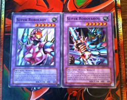 Super Roboyarou + Super Robolady - LOD-074 LOD-073 - Unlimited Edition Yugioh MP - Image 1