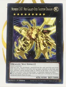 Number C107: Neo Galaxy-Eyes Tachyon Dragon - Rare 1st MZTM-EN092 - NM - YuGiOh - Image 1