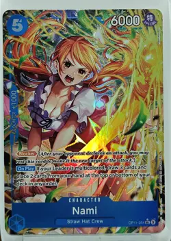 Nami Alternate Art Foil OP11-054 A Fist of Divine Speed SR Foil OP TCG - Image 1