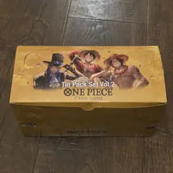 One Piece Tin Pack Set Vol. 2 Lot Of 12 with Display OP13 English **SHIPS FAST** - Image 2