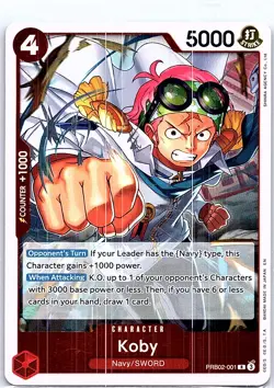One Piece TCG The Best Vol. 2 PRB-02 - Koby R PRB02-001 - English NM - Image 1