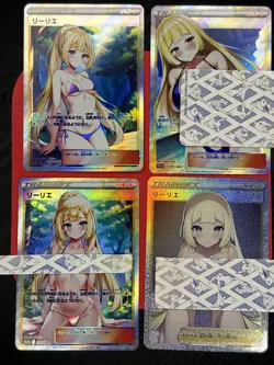 Pokemon Waifu Custom Lillie Card Lot Mature # 3 NSFW NM Trainer Full Art Support - Image 1
