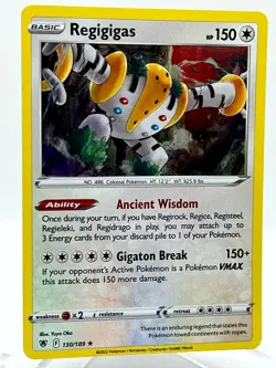 Regigigas 130/189 SWSH Astral Radiance Holo Rare Pokemon TCG Card NM/MINT - Image 2
