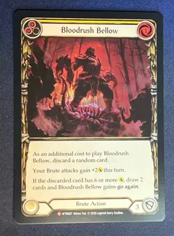 FAB WTR007 Bloodrush Bellow Brute Action FOIL Majestic Flesh and Blood TCG - Image 1
