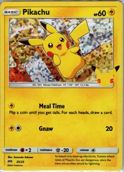 Pikachu - 25/25 Holo McDonald's 25th Anniversary Promos - Pokemon Card - NM - Image 1