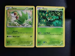 Snivy RC1/RC25 VLP & Snivy 6/113 LP - B&W Legendary Treasures Pokemon Card Lot - Image 1