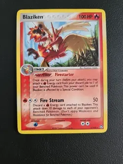 Blaziken - 5/108 - 2007 EX Power Keepers Holo Pokemon Card - MP - Image 1