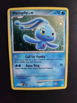 Manaphy - 4/12 - 2007 Manaphy Trainer Kit Holo Pokemon Card - HP - Image 1