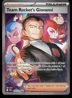 2# Pokemon Cards Team Rocket's Giovanni 238/182 Destined Rivals - Image 1
