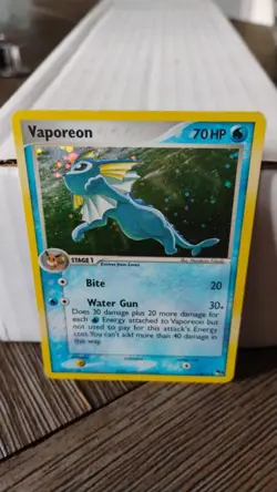 VAPOREON Pop Series 3 POKEMON Holo Foil 2006 Trading Card 6/17 TCG - Image 1