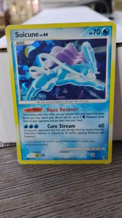 SUICUNE Lv. 44 Secret Wonders POKEMON Holo 2007 Trading Card 19/132 TCG - Image 1