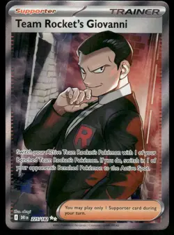 2# Pokemon Cards Team Rocket's Giovanni 225/182 Destined Rivals Ultra Rare - Image 1