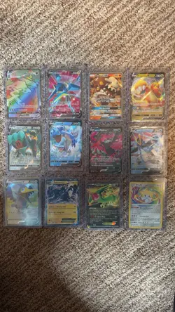 Pokemon Card Lot Of 12 Includes Ex, V, Vmax, GX, Rainbow Rare, Full Art - Image 1