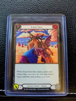Flesh and Blood Erase Face UPR187 NM Uprising Trading Card TCG - Image 1