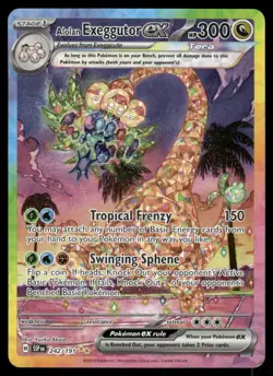 2# Pokemon Cards Alolan Exeggutor ex 242/191 Surging Sparks - Image 1