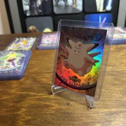 Clefable #36 - Pokemon Topps Series 1 Card *EXC* Holo - BLUE LABEL - Image 3