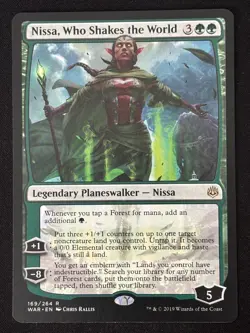 1x MTG Nissa, Who Shakes the World - War of the Spark (WAR) #169 - Magic - Image 1