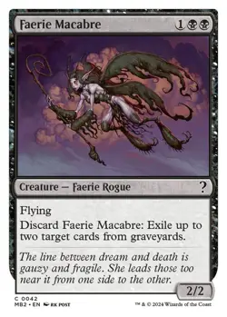 Faerie Macabre White Border - MB2 - NM - MTG Magic - Image 1