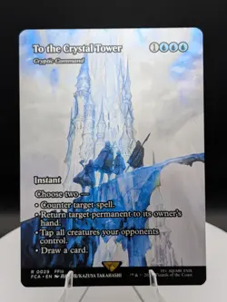 To the Crystal Tower / Cryptic Command (Showcase) FCA Final Fantasy MTG (NM) - Image 1