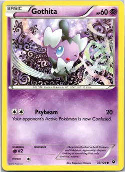 Gothita - XY - Fates Collide 32/124 - Common - NM Pokemon TCG - Image 1