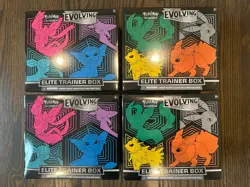 Lot Of 4 Pokemon TCG Evolving Skies Elite Trainer Boxes Sealed ETB - Image 1