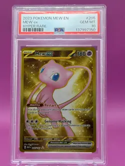 2023 POKEMON MEW EN-151 #205/165 MEW EX HYPER RARE PSA 10 - Image 2
