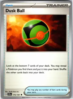 Dusk Ball - SV08: Surging Sparks 175/191 - Uncommon - NM Pokemon TCG - Image 1