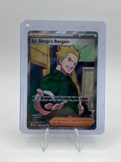 Lt. Surge's Bargain 170/132 Ultra Rare Full Art Pokemon Mega Evolution - Image 1