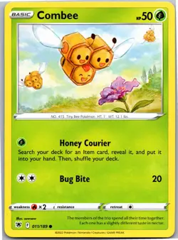 Combee - SWSH10: Astral Radiance 011/189 - Common - NM Pokemon TCG - Image 1