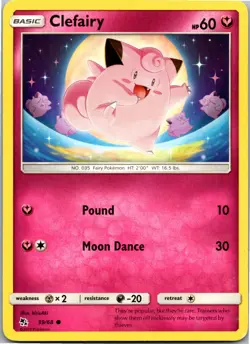 Clefairy (39) - Hidden Fates 39/68 - Common - NM Pokemon TCG - Image 1