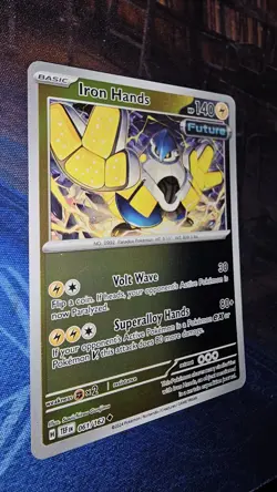 Iron Hands 61 / 162 Pokemon Temporal Forces 2024 Reverse Holo - Image 2