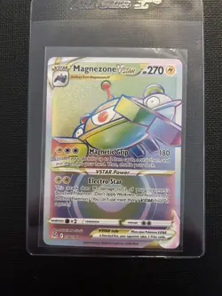 Magnezone VSTAR – 198/196 – Rainbow Secret Rare – Lost Origin – NM – Pokemon TCG - Image 1