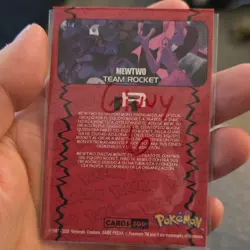 Pokemon TCG Mewtwo Team Rocket 050 Alternative Art Regular Spanish 2025 150 HP - Image 2