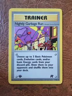 Nightly Garbage Run #77/82 Team Rocket 1st Edition Pokemon TCG - Image 1