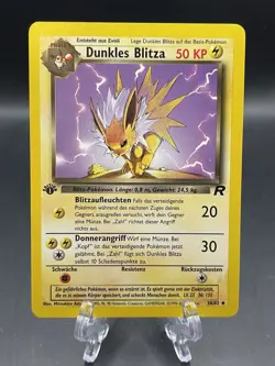 Pokemon TCG Dark Jolteon 1st Edition German 38/82 Team Rocket 2000 WOTC NM! - Image 1