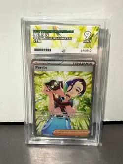 Pokemon Twilight Masquerade 2024 SIR / 220/167 Perrin Graded Ace 9 Mint - Image 1