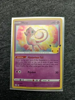Pokemon TCG Mew 011/025 Celebrations 25th Anniversary Holo Rare NM - Image 3