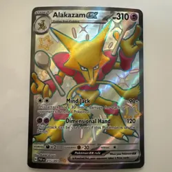 Pokemon TCG Alakazam ex 215/091 SV: Paldean Fates Shiny Ultra Rare Holofoil NM⭐ - Image 1
